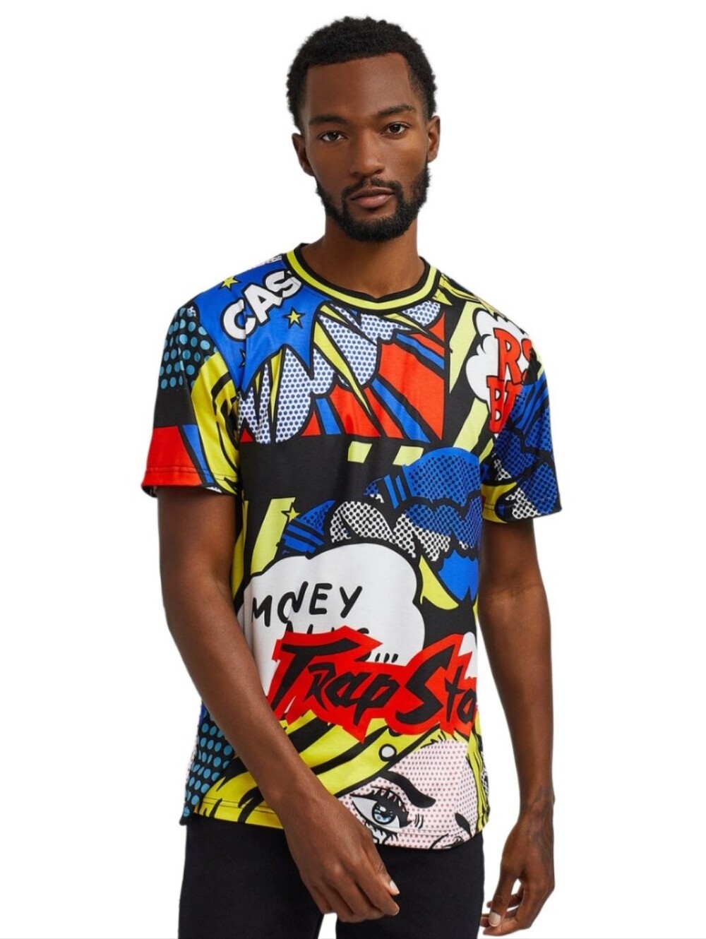 Reason Trap Star All Over Comic Print T-Shirt